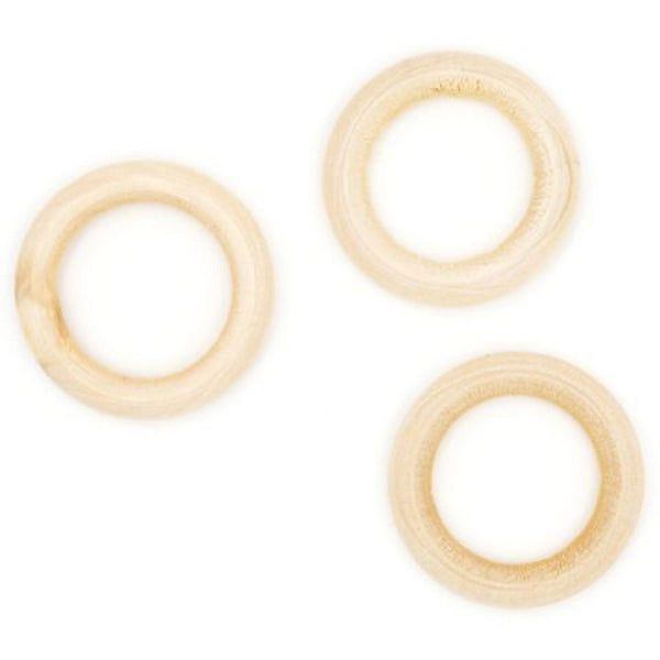 3cm Craft Mini Wood Hoops